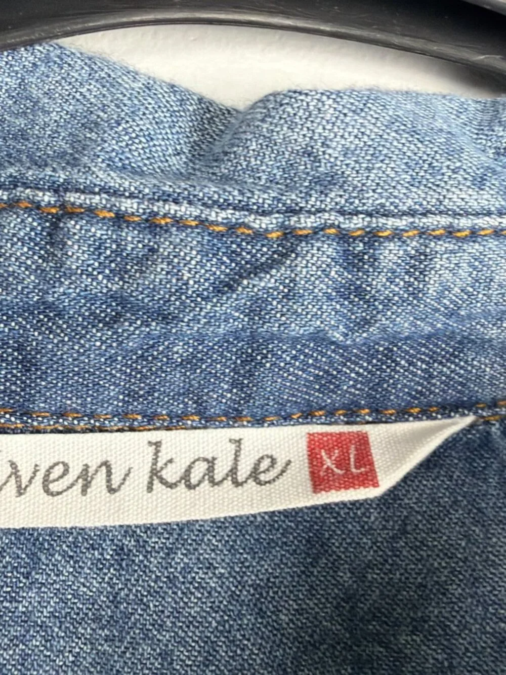 Given Kale Denim Dress Women XL Blue Casual Collar Shirt Midi Maxi Travel Basic